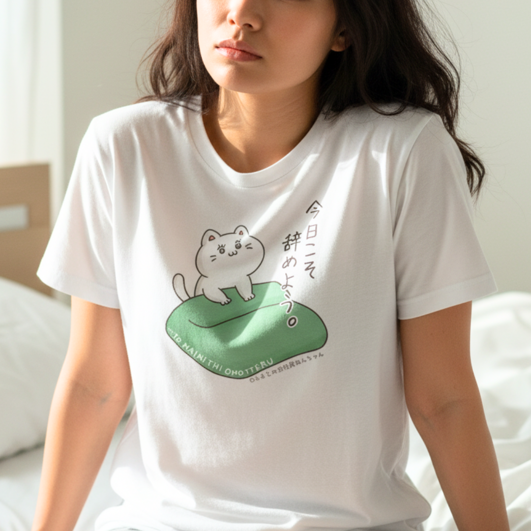 今日こそ辞めようぬんちゃん　Tシャツ